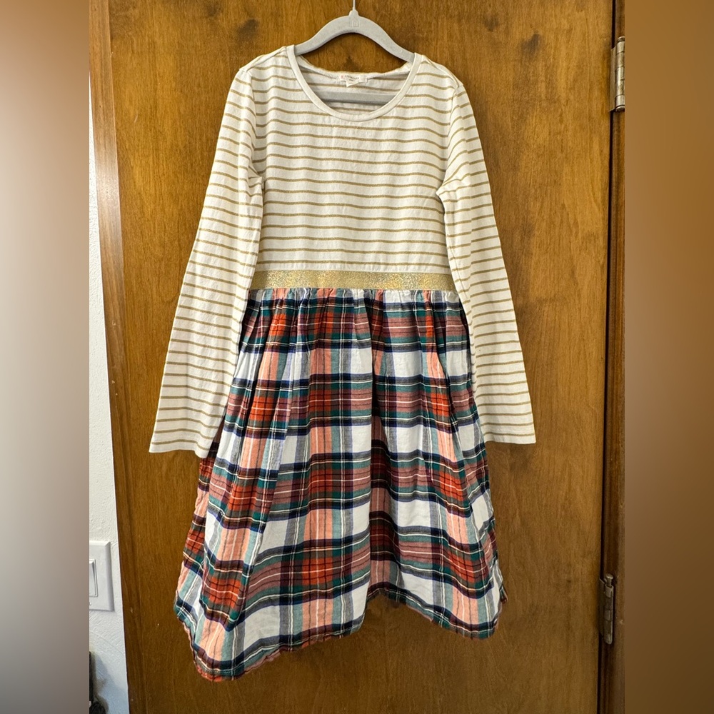 Crewcuts Striped and Plaid Kids Dress
